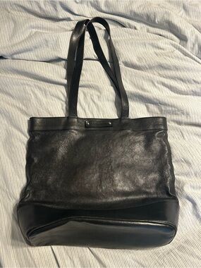 Dolce & Gabbana Black Nappa Leather Shoulder Tote